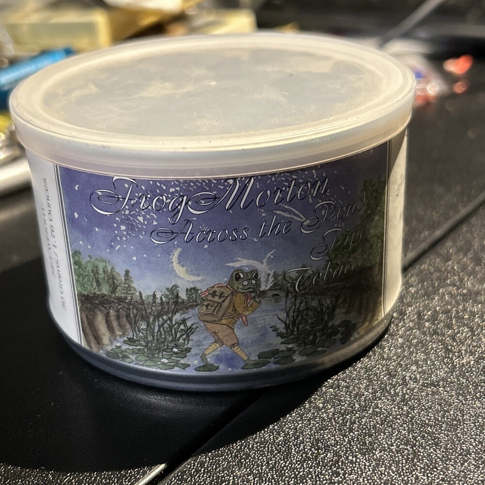 McClelland Frog Morton Across The Pond Pipe Tobacco Tin EMPTY Collectible